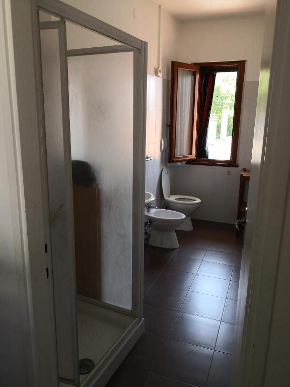 Koupelna v ubytování Trattoria Bar Oasi