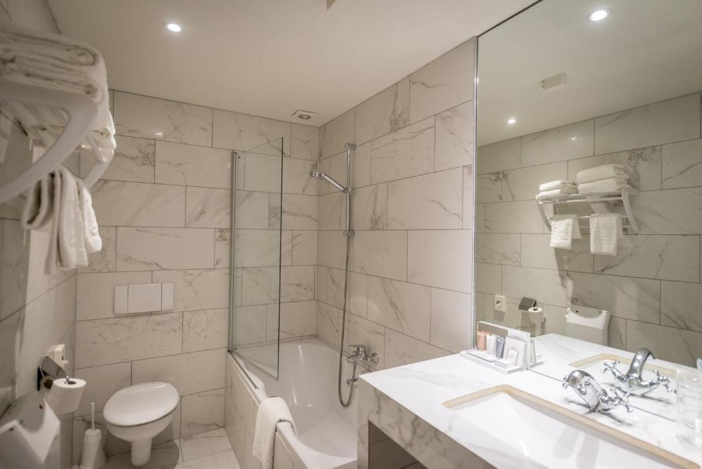 Koupelna v ubytování Hotel Jan Brito
