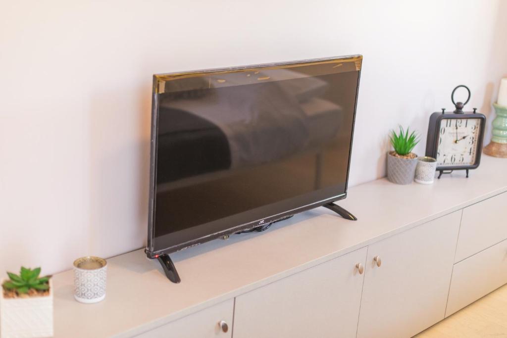 TV a/nebo společenská místnost v ubytování Mantisses studio