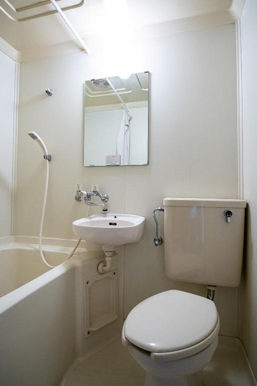 Koupelna v ubytování Toemu Nozawa Lodge