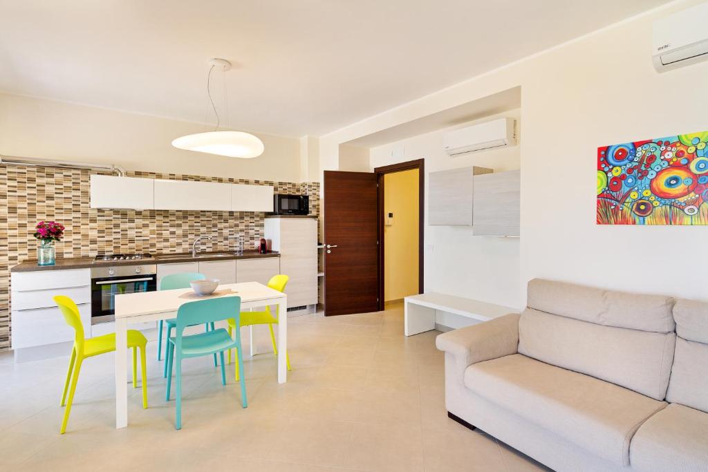A kitchen or kitchenette at Calipso Seaview Flat with Private Parking
