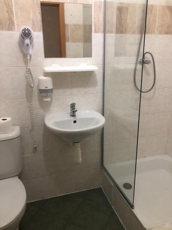 Koupelna v ubytování Zrcadlová Koza