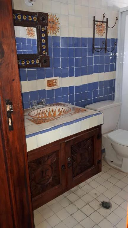 Koupelna v ubytování Hotel No Que No