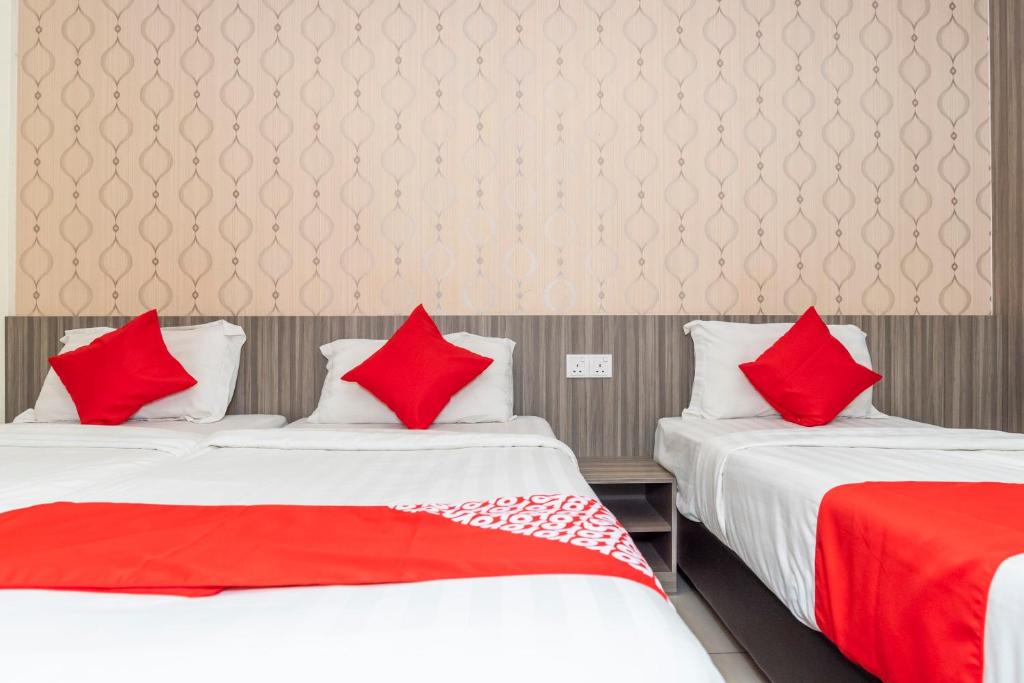 Postel nebo postele na pokoji v ubytování MK Paradise hotel