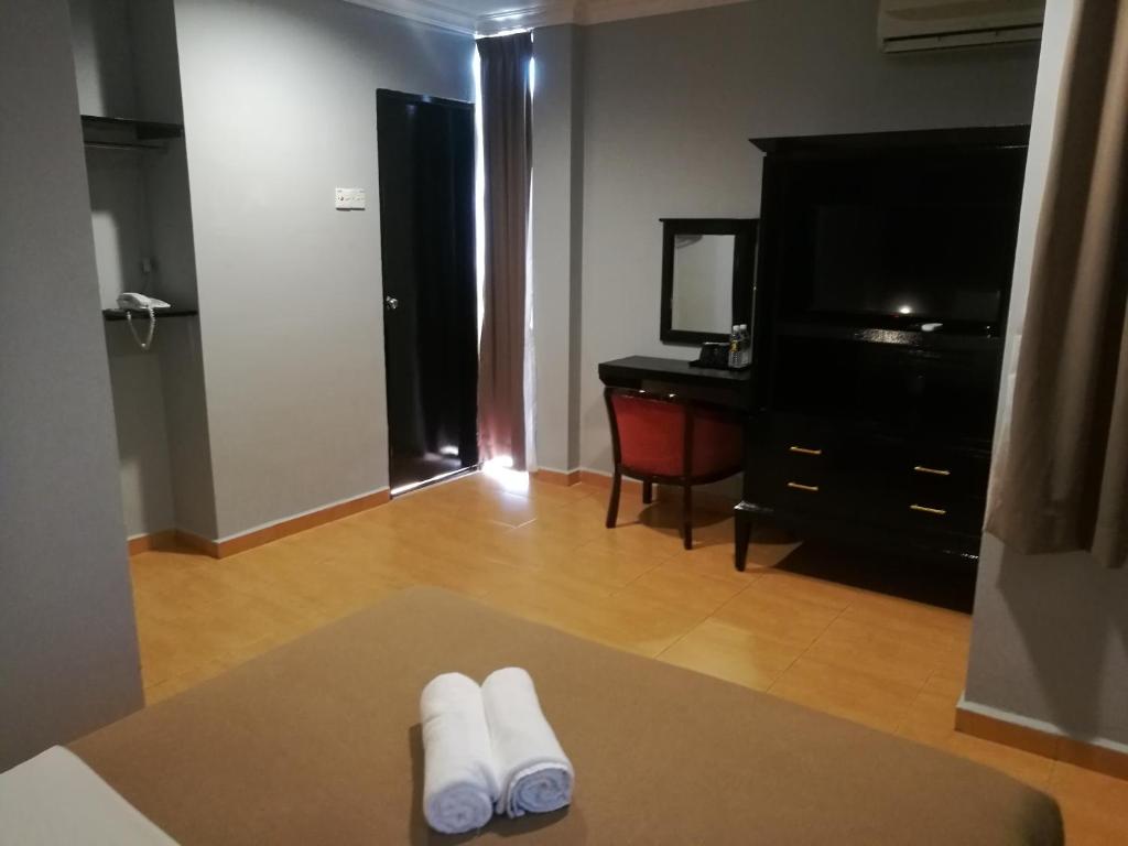 TV a/nebo společenská místnost v ubytování Grandpa Hotel