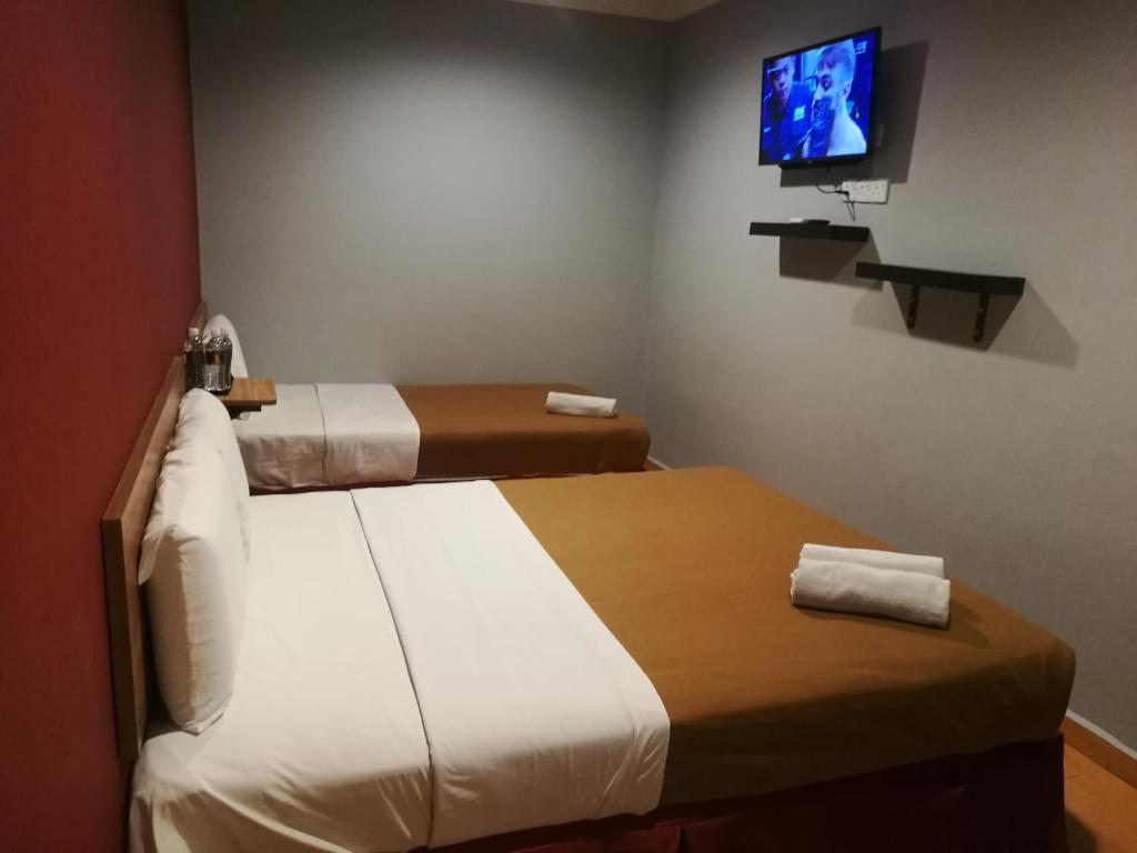 TV a/nebo společenská místnost v ubytování Grandpa Hotel