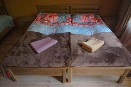 Postel nebo postele na pokoji v ubytování MetiTsa