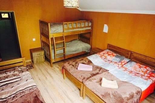 Postel nebo postele na pokoji v ubytování MetiTsa