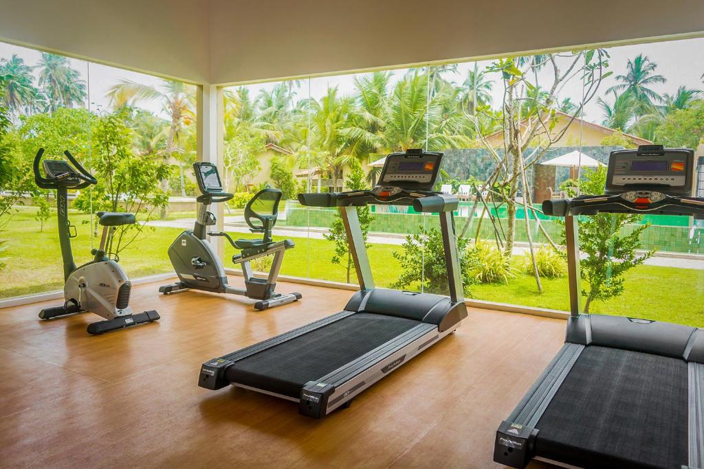 Fitness centrum a/nebo fitness zařízení v ubytování The Villas, Wadduwa
