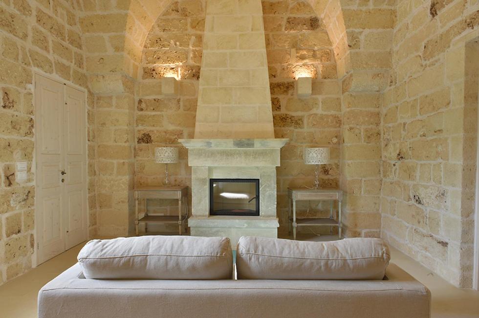 Postel nebo postele na pokoji v ubytování Masseria Trapana