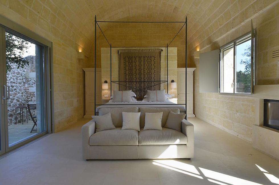Posezení v ubytování Masseria Trapana