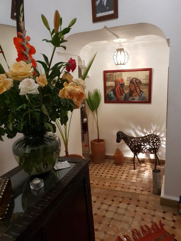 Posezení v ubytování Riad Dar Colline
