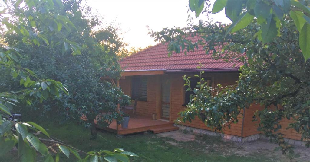 Vonkajšia záhrada v ubytovaní Domek Anielski