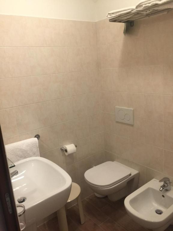 Koupelna v ubytování Hotel Margherita