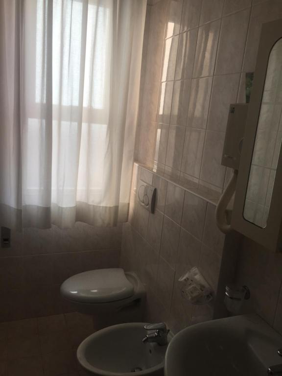 Koupelna v ubytování Hotel Margherita
