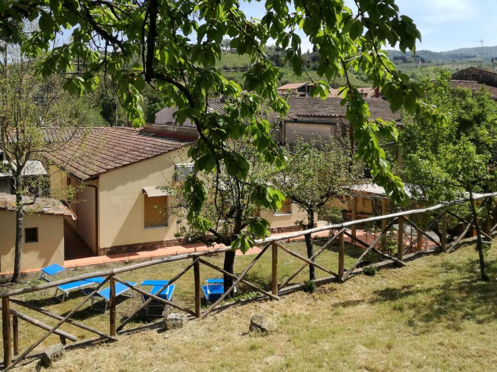 una imagen de una casa con piscina en Chianti Best House, en Greve in Chianti