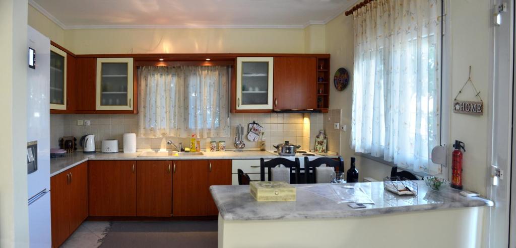 Kuchnia lub aneks kuchenny w obiekcie Thesshouse Pefka FK