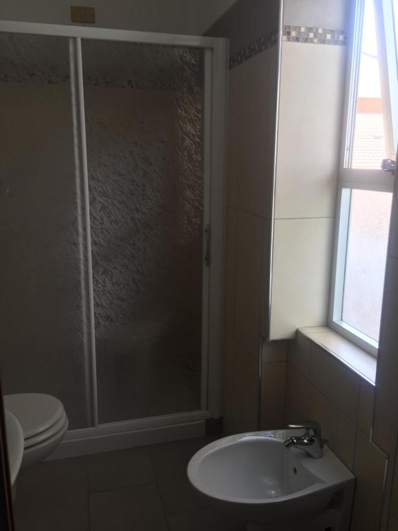 Koupelna v ubytování Hotel Margherita