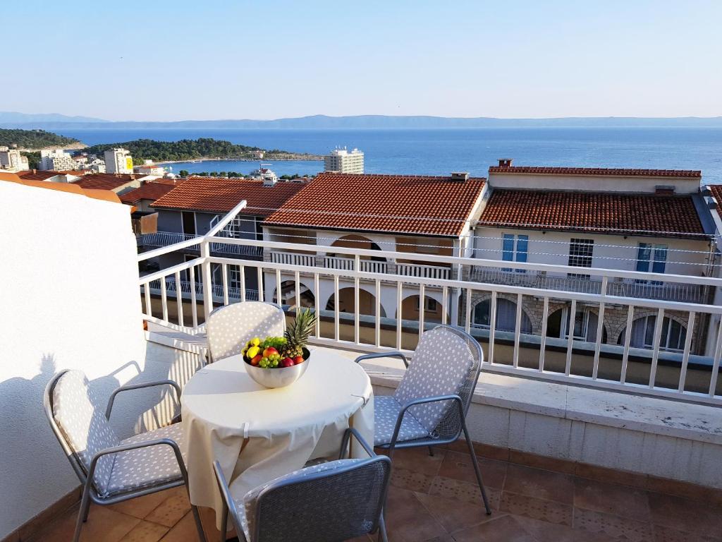 Balkón nebo terasa v ubytování Sea View Apartment Elena