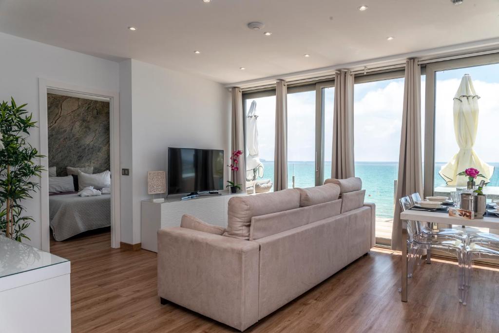 Posezení v ubytování Apartaments Delfin
