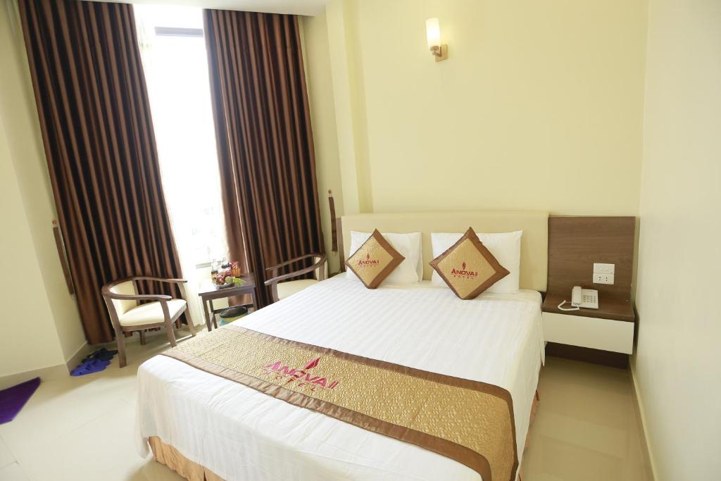 Postel nebo postele na pokoji v ubytování Anova 2 Hotel
