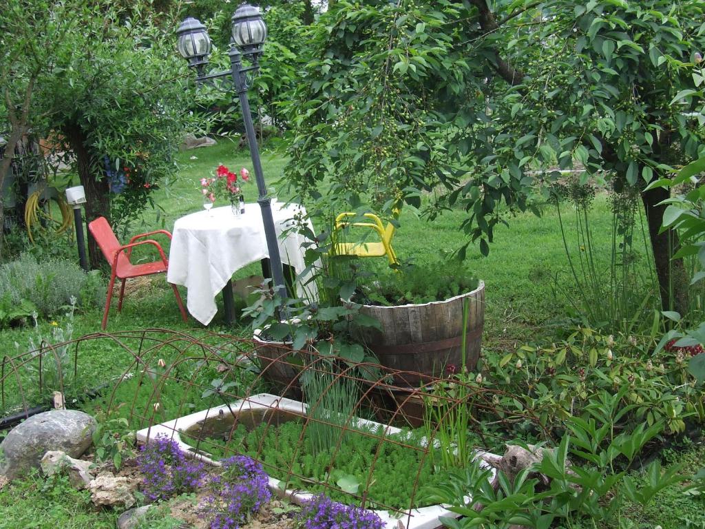 Vonkajšia záhrada v ubytovaní B&B La Riundela