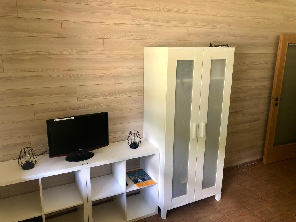 TV a/nebo společenská místnost v ubytování Cihlářka - horský apartmán