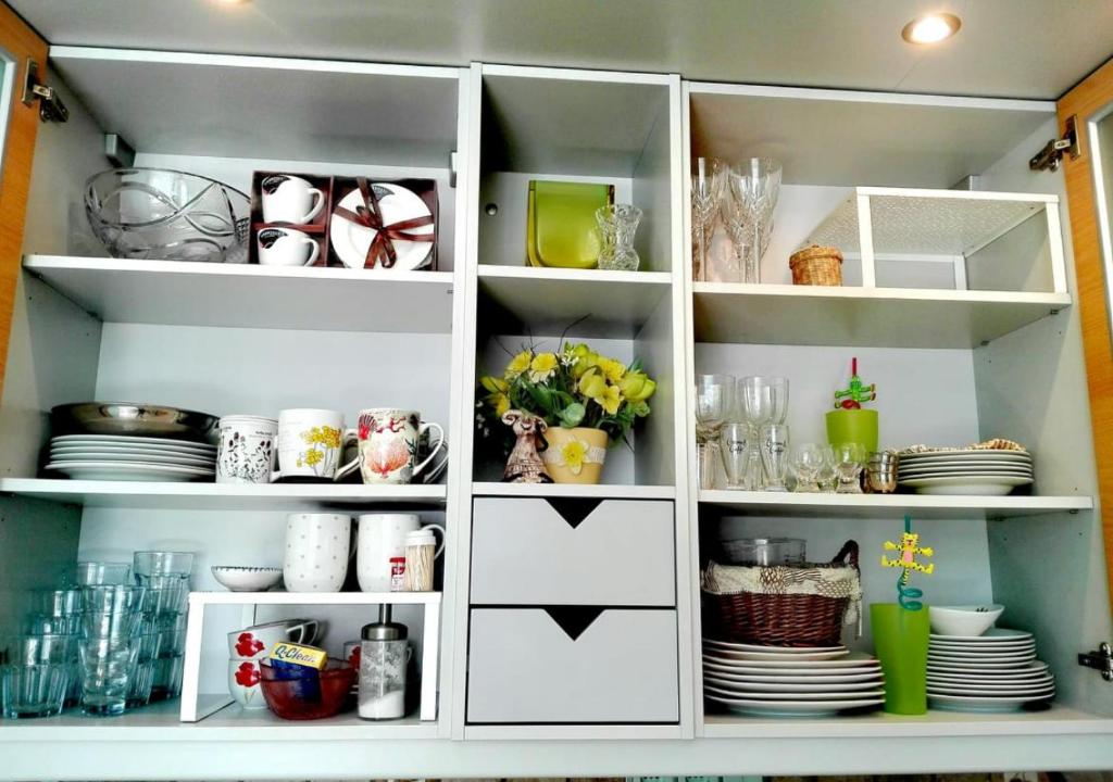 Kuchyň nebo kuchyňský kout v ubytování Apartment Villa Frank