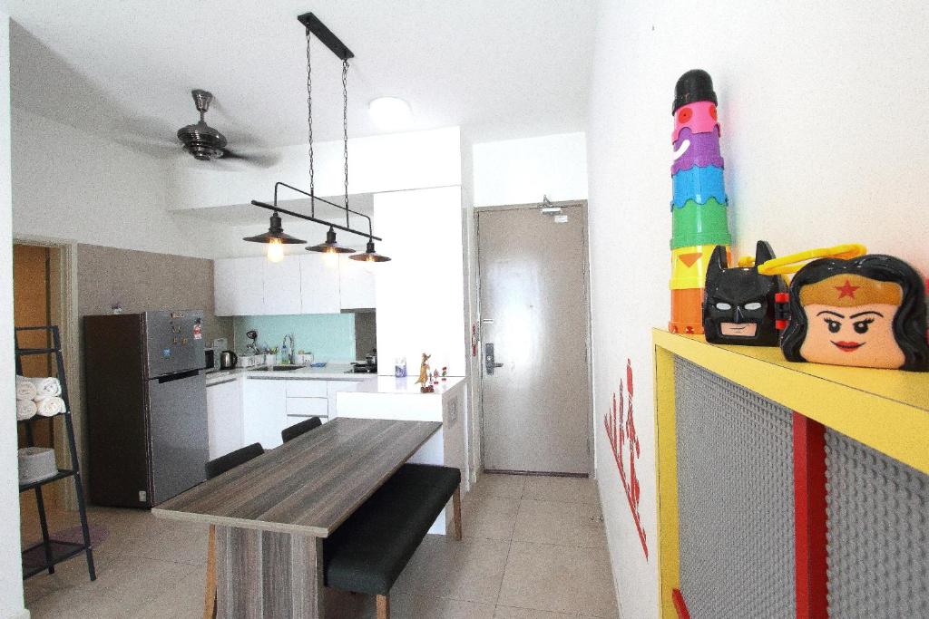 Kuchyň nebo kuchyňský kout v ubytování Afiniti Residensi Legoland Medini