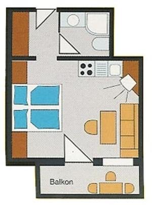 Půdorys ubytování Appartement Isabella