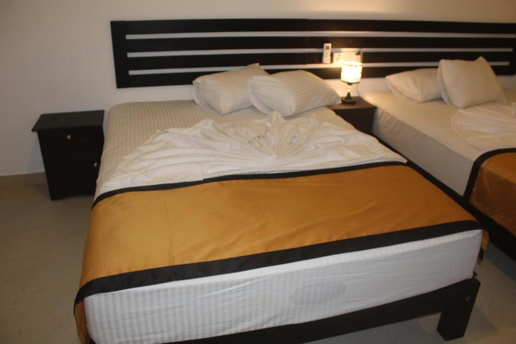 Postel nebo postele na pokoji v ubytování Hotel Senora