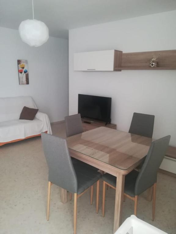 TV a/nebo společenská místnost v ubytování Apartamento Casa de la Parra