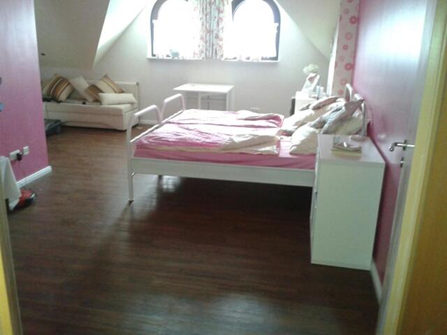 Postel nebo postele na pokoji v ubytování Boarding-Haus, Ostercappeln