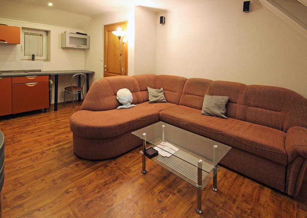 A seating area at Privat Lucia