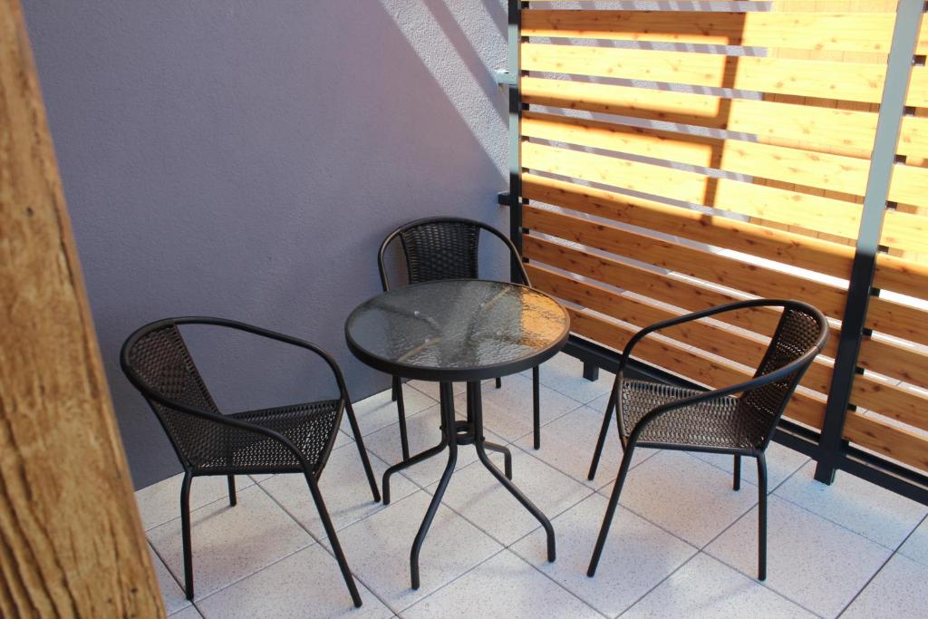 Balkón nebo terasa v ubytování Apartament SenGA