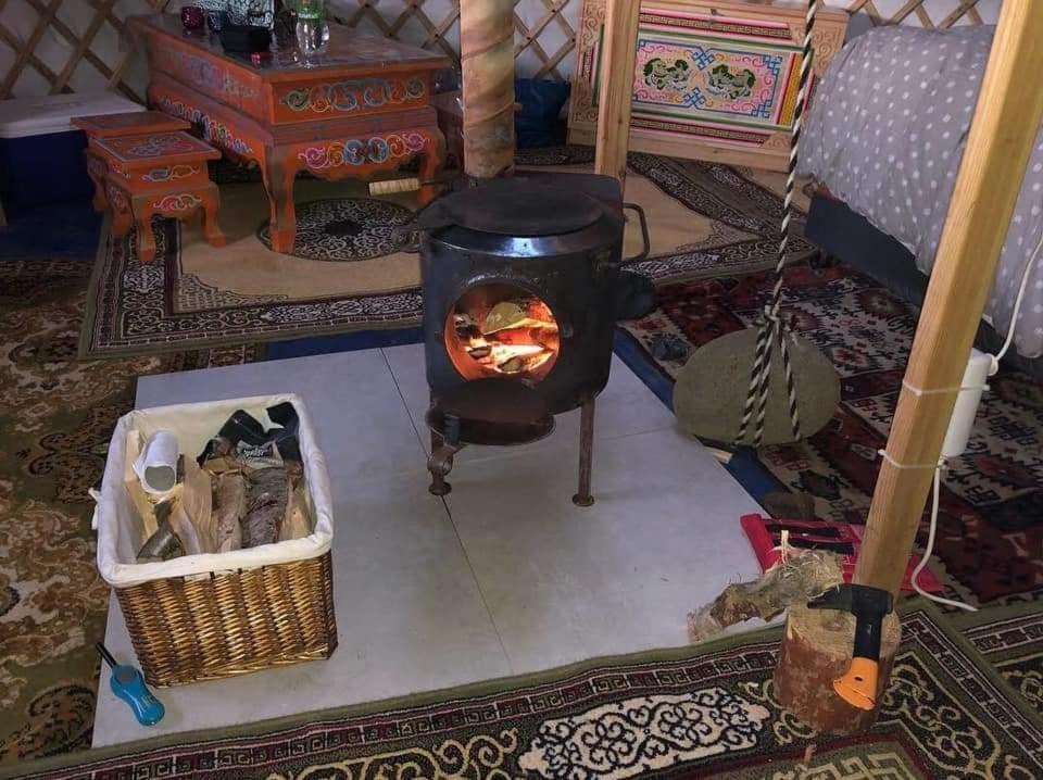 Posezení v ubytování Iceland yurt