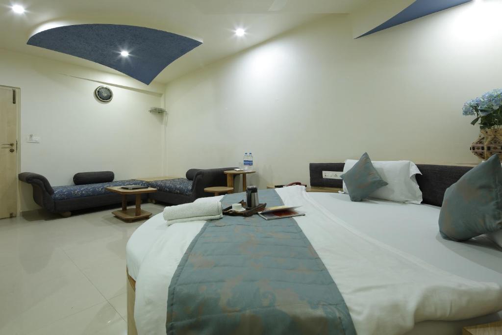 Postel nebo postele na pokoji v ubytování Hotel Volga