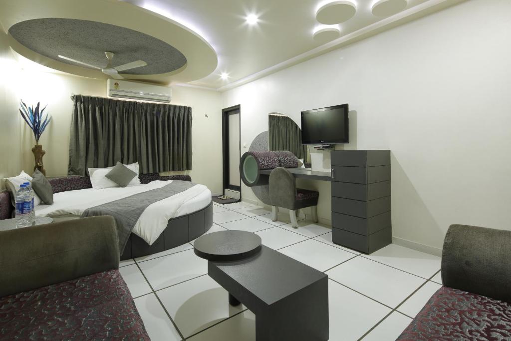 Postel nebo postele na pokoji v ubytování Hotel Volga