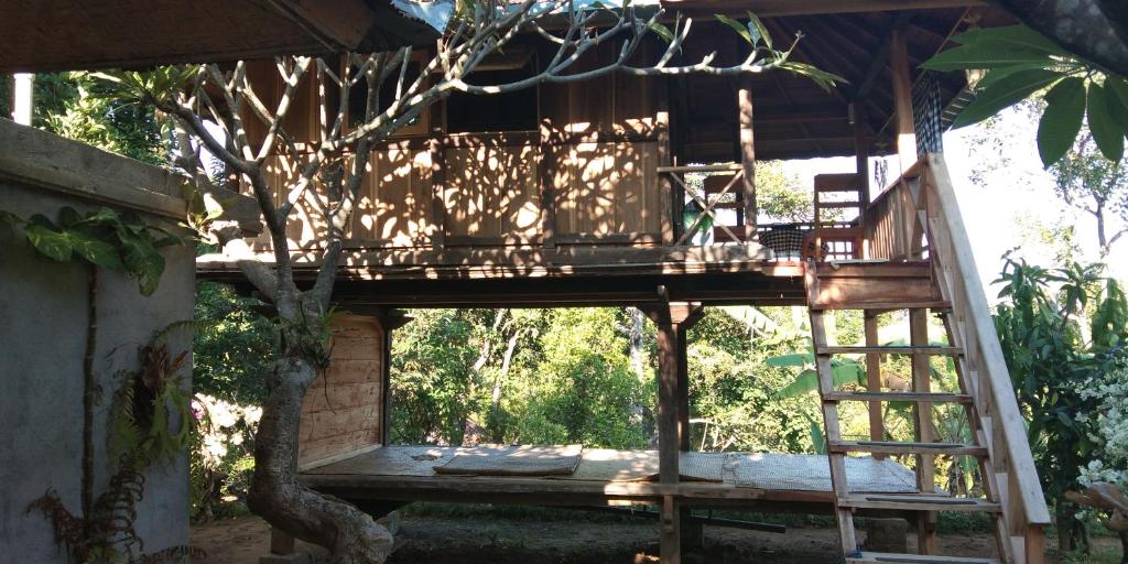 Balkón nebo terasa v ubytování ESA di Kubu Homestay
