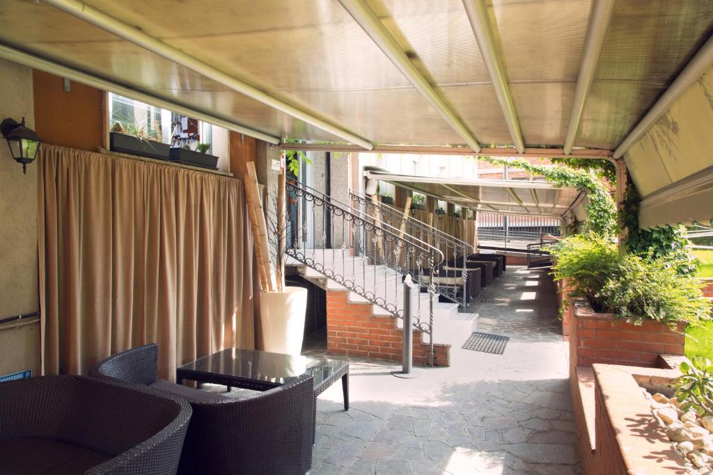 Balkón nebo terasa v ubytování eco Hotel Milano & BioRiso Restaurant