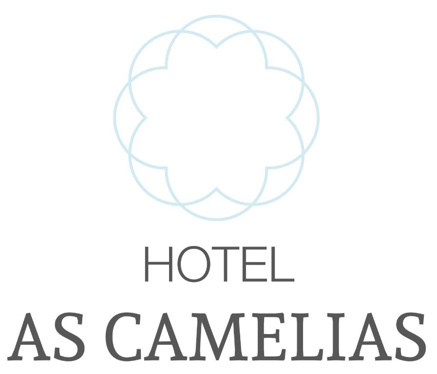 a logo for a hotel as cabanas at Hotel As Camelias in Vilarrodis