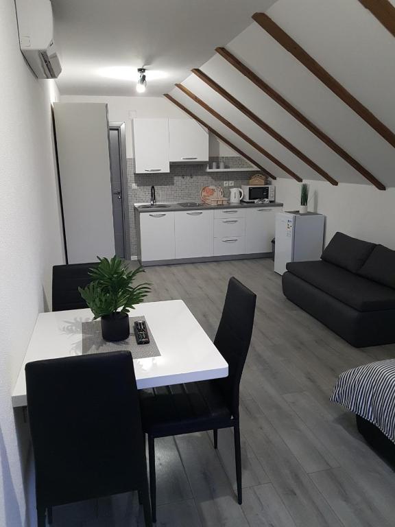 Kuchyň nebo kuchyňský kout v ubytování Studio Apartmani Patricia