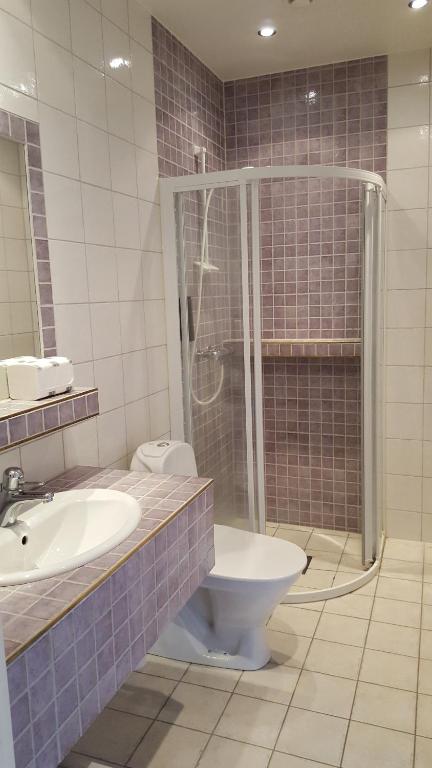 Koupelna v ubytování Dagsholm Hotell