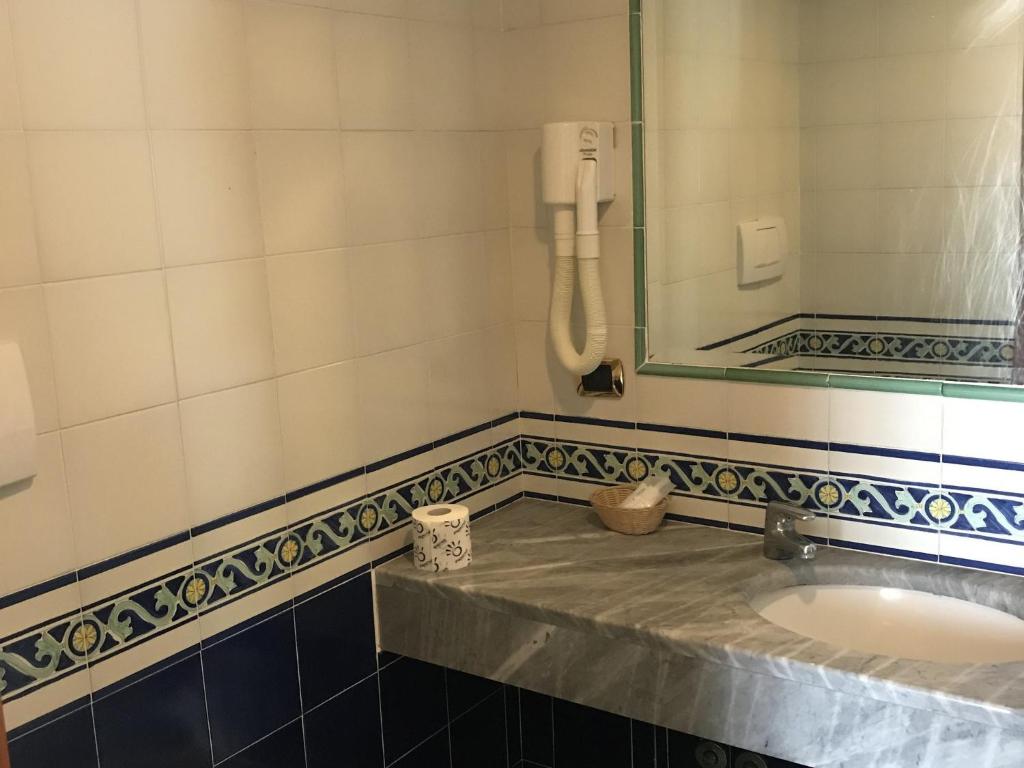 Koupelna v ubytování Hotel Albatros