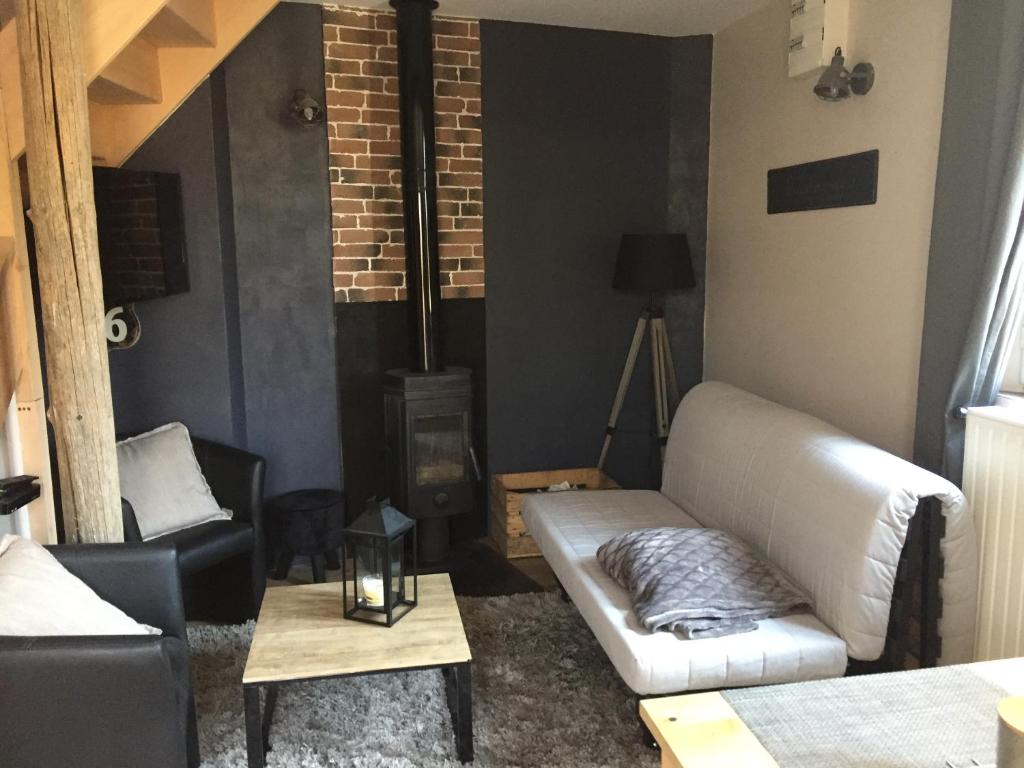 Posezení v ubytování Gite L'Atelier