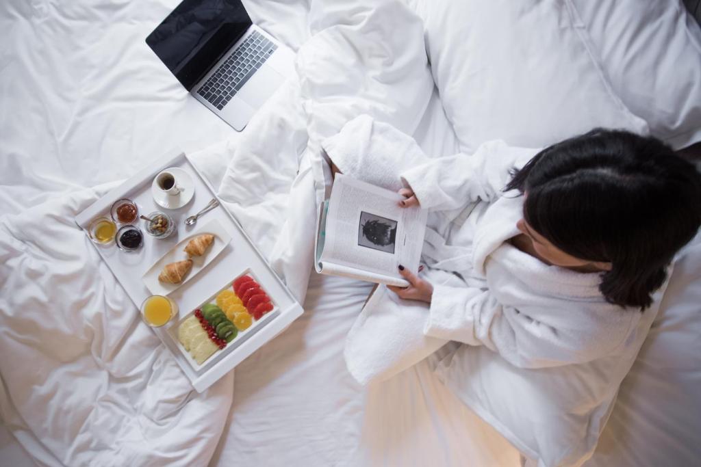 Ένα ή περισσότερα κρεβάτια σε δωμάτιο στο Jump INN Hotel Belgrade