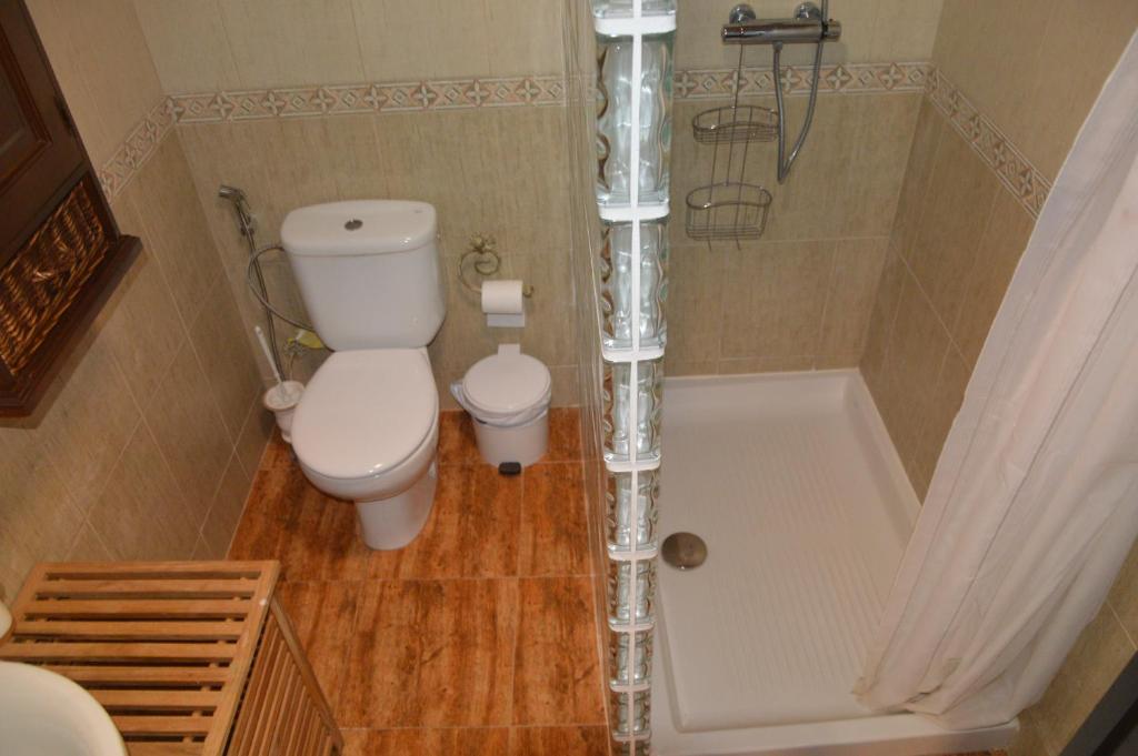 Koupelna v ubytování Villa Carmela