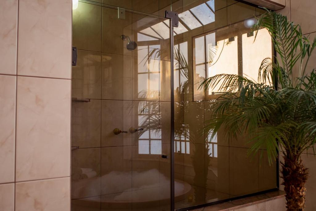 Koupelna v ubytování Rogai Hotel Pousada