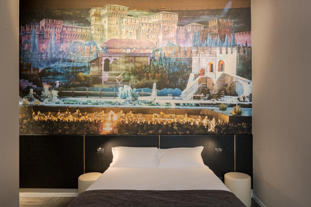 Postel nebo postele na pokoji v ubytování Italianflat - Theatrum Rooms and Suite