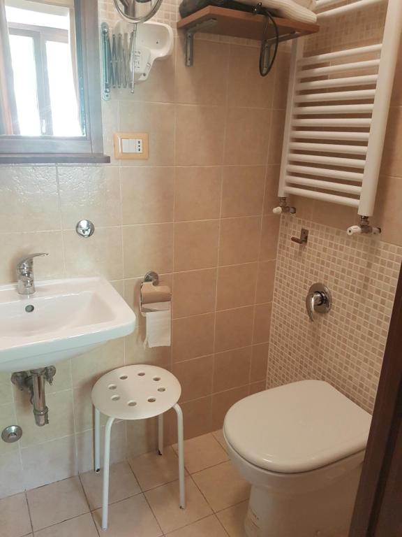 Koupelna v ubytování B&B Le Stagioni